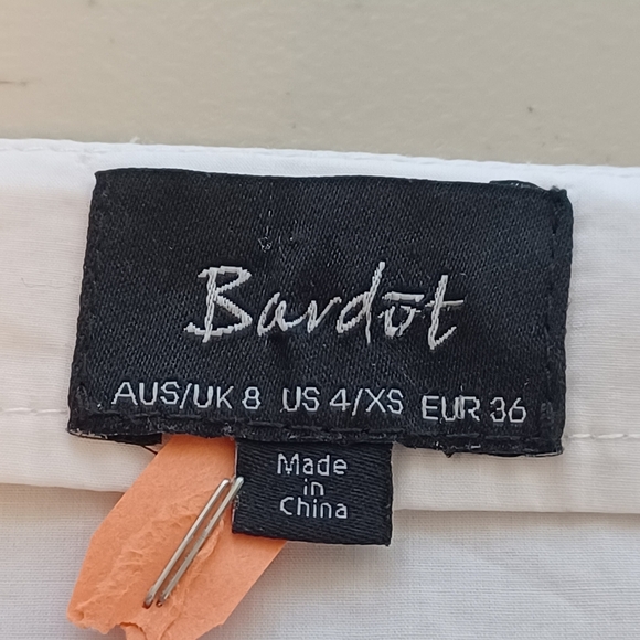 Revolve Bardot Puff Sleeve Wrap Crop Top - Picture 8 of 15